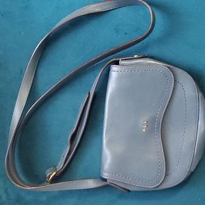 Ladies Ralph Lauren - crossbody, leather blue~   purse~ perfect size ,